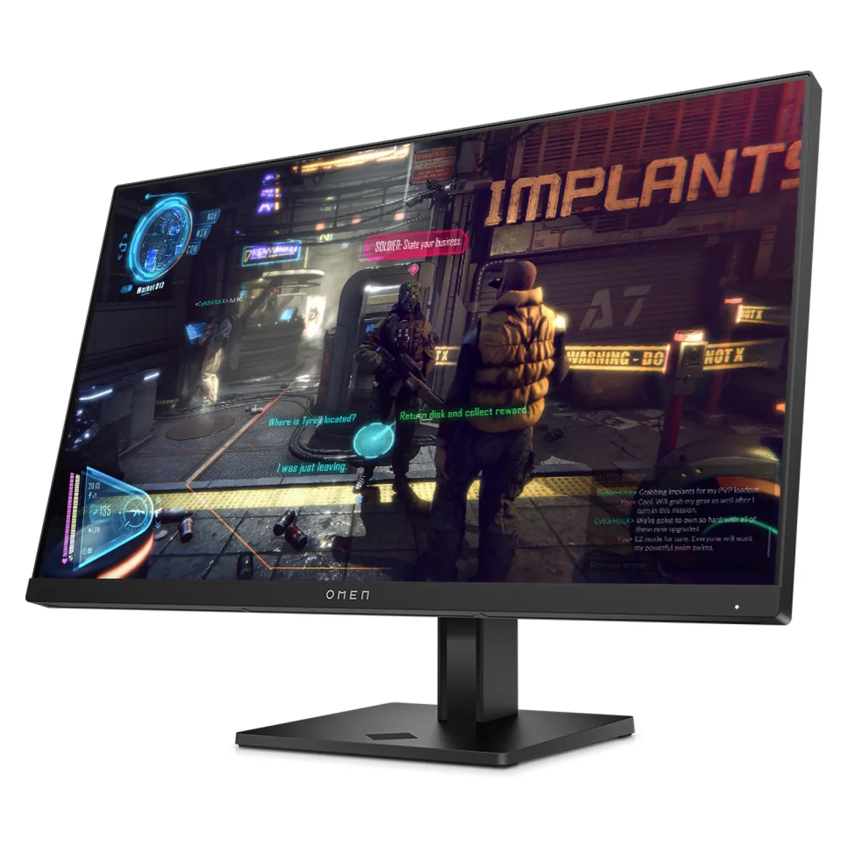 HP - Monitor Gamer OMEN 24 FHD IPS 165Hz 1ms 23,8" HDMI DisplayPort AMD FreeSync Premium 90% DCI-P3 HP
