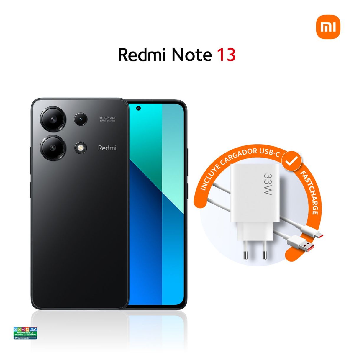 XIAOMI - Celular Smartphone Xiaomi Redmi Note 13 256GB