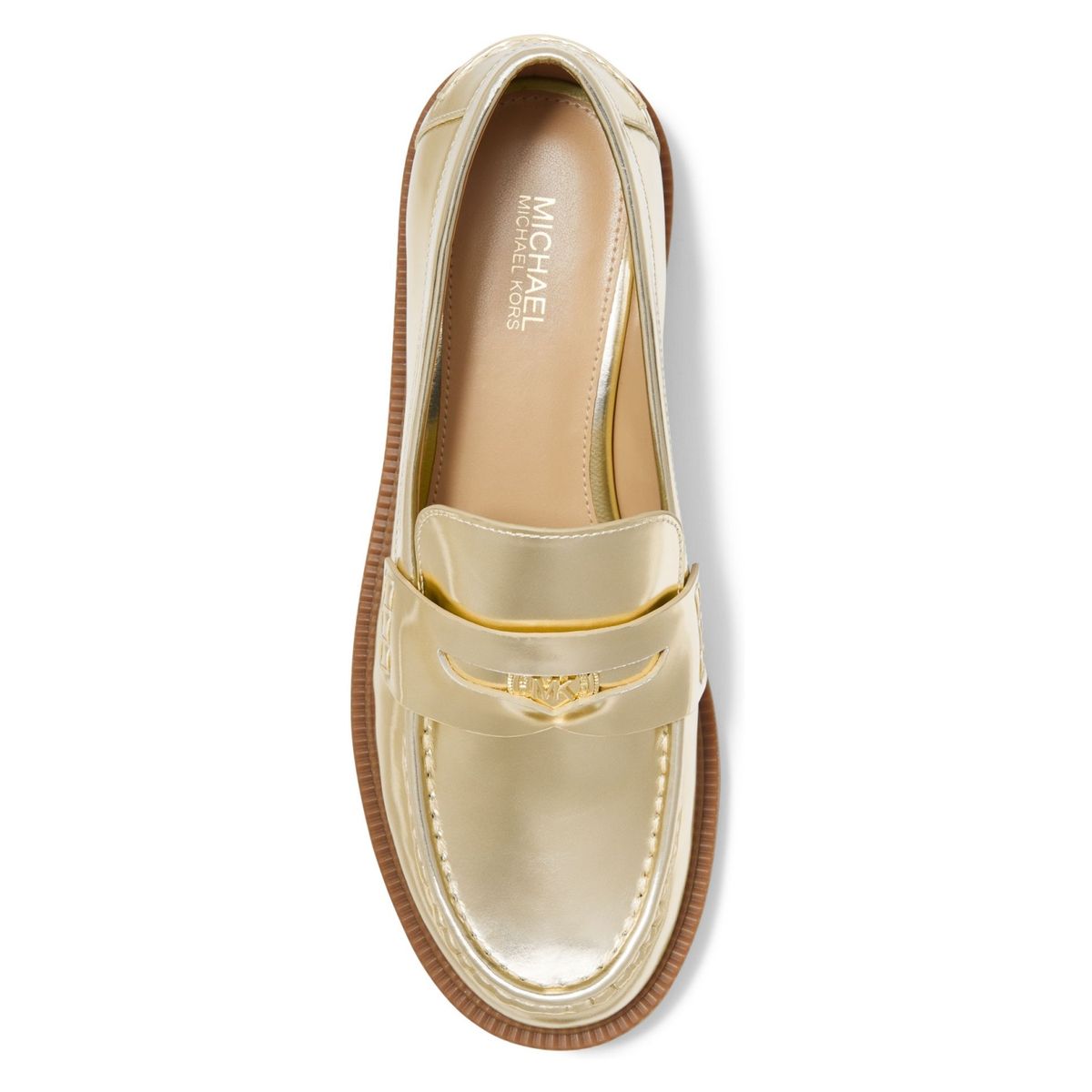 MICHAEL KORS - Mocasín Mujer Cuero Dorado Michael Kors