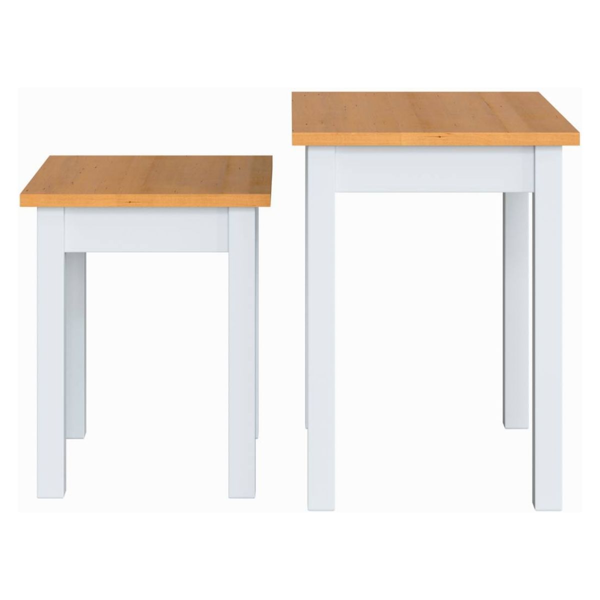 BE DESIGN - Set 2 Mesas Ludlow Blanco Miel Be Design