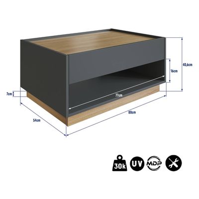 Imagen 2 del producto Mesa De Centro Bari Con Gaveta