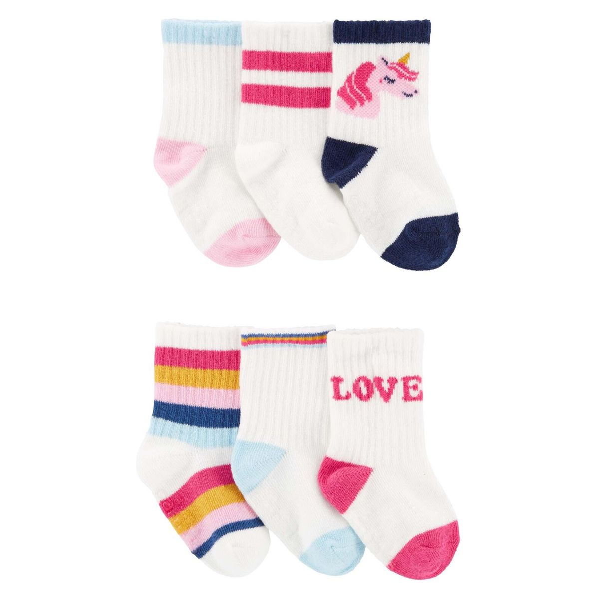 CARTER'S - Calcetines Pack 6 Pares Bebe Niña Carter's