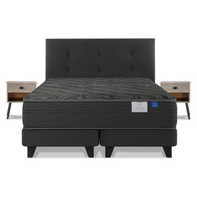 Imagen 2 del producto Cama Europea 2 Plazas Black Mueble + Respaldo