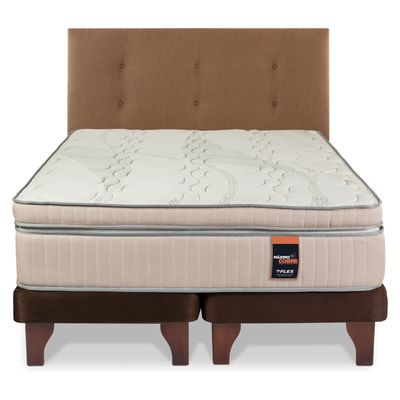 Imagen 2 del producto Cama Europea 2 Plazas Maximo Cobre + Respaldo