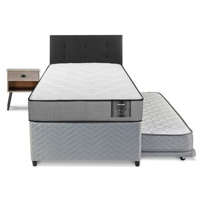 Imagen 2 del producto Cama Nido Star 1 Plaza 90x190 + Res Royal + Vel Rock