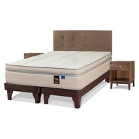 Cama Europea King Maximo Cobre Mueble + Respaldo