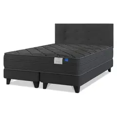 FLEX - Cama Europea King Black + Respaldo