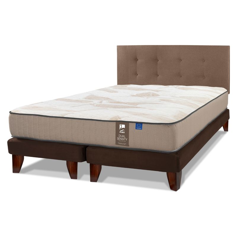 FLEX - Cama Europea King Dual Sensity Flex + Respaldo