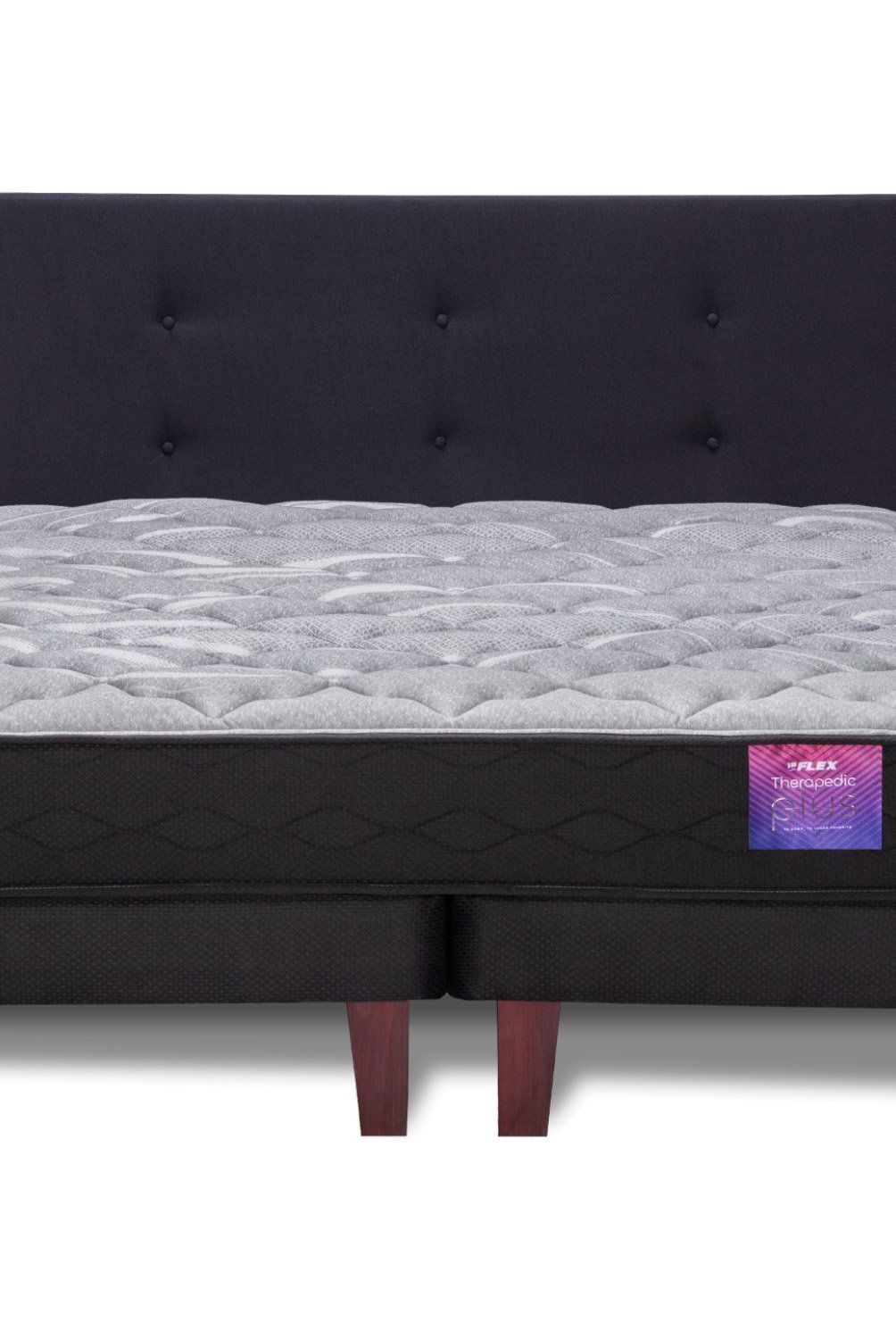 FLEX - Cama Europea King Therapedic Flex + Respaldo