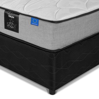 Imagen 2 del producto Cama Americana 2 Plazas Star Bd 150X190 Cm + Respaldo Royal Negro