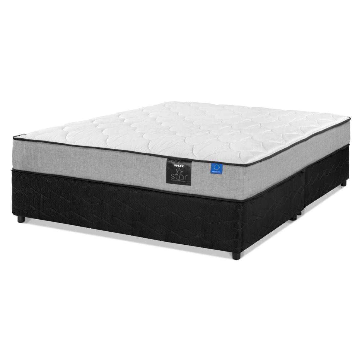 FLEX - Cama Americana Star 2 Plazas X 1.90Mt Base Dividida Flex