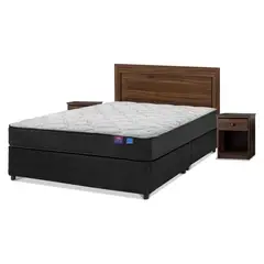 FLEX - Cama Americana 2 Plazas Therapedic Mueble + Respaldo