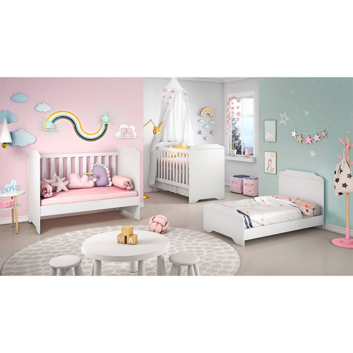 KIDSCOOL - Cuna De Madera Funcional 133 Cmx75 Cm Kidscool