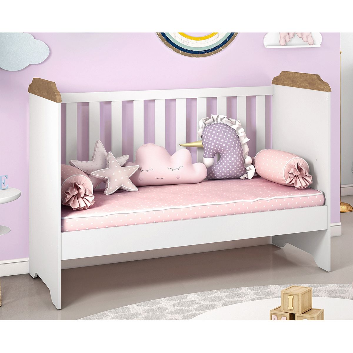 KIDSCOOL - Cuna De Madera Funcional 133 Cmx75 Cm Kidscool