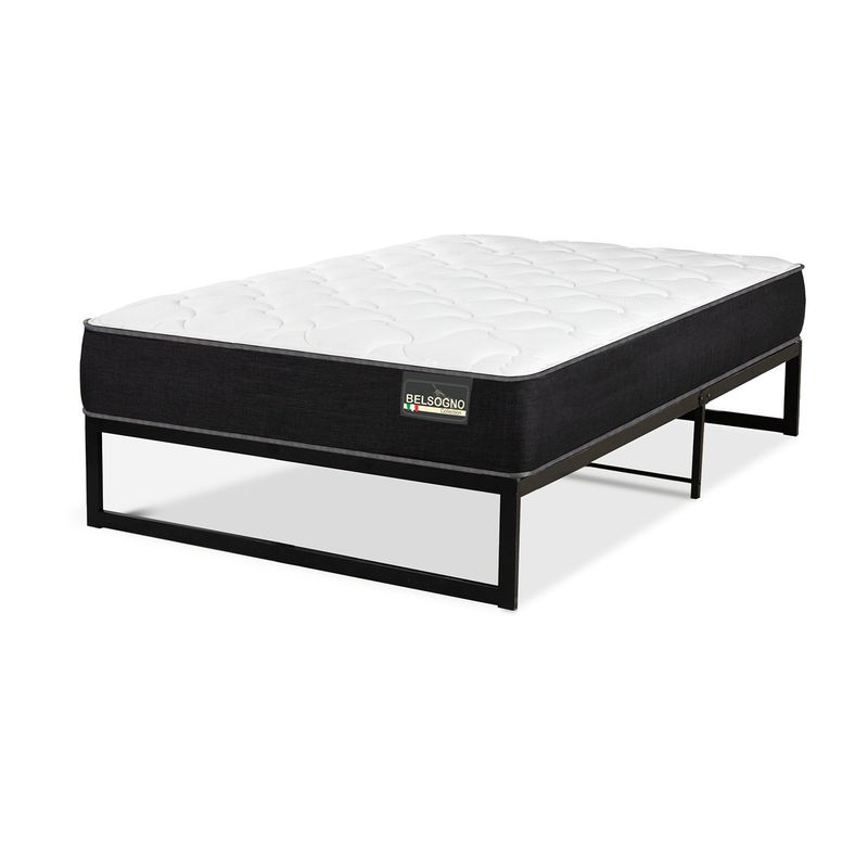 BELSOGNO - Cama Iron Smart Plus 1.5 Plazas X 1.90Mt Belsogno