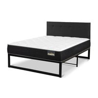 Cama Iron Smart Plus Black 1.5 Plazas Respaldo Black