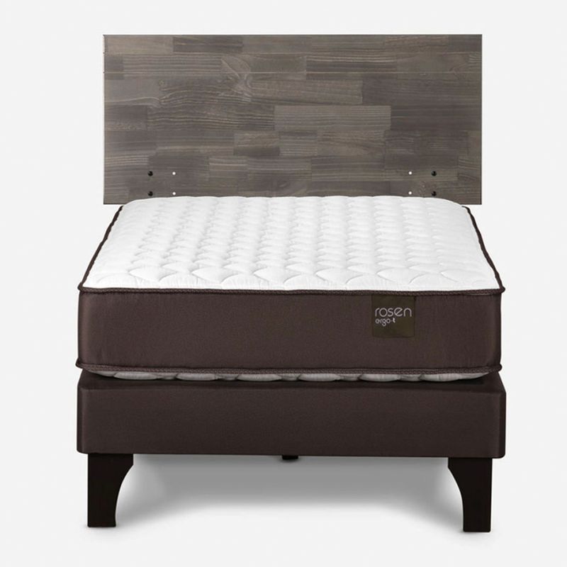 ROSEN - Cama Europea Ergo T 1 Plaza + Respaldo Rosen