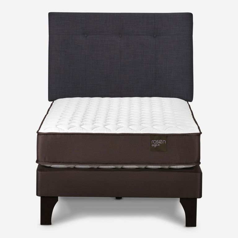 Cama Europea New Ergo T 1.5 Plazas x 2.00 mt + Respaldo
