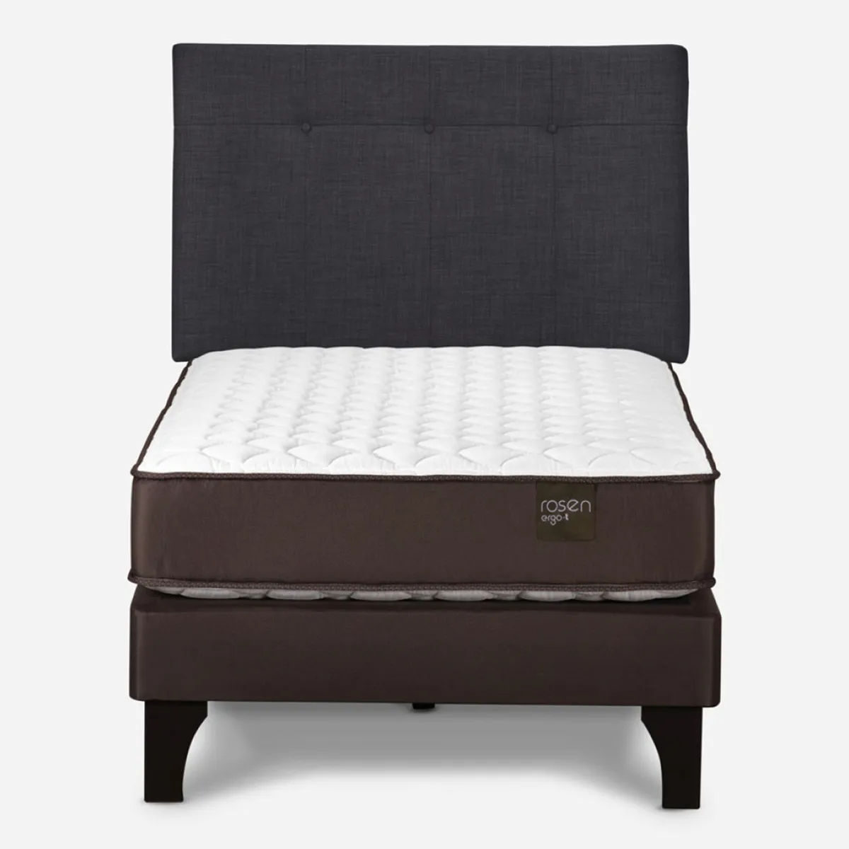 ROSEN - Cama Europea Ergo T 1.5 Plazas + Respaldo Rosen
