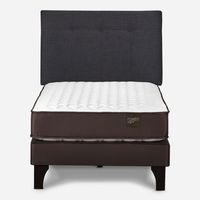 Cama Europea Ergo T 1.5 Plazas + Respaldo