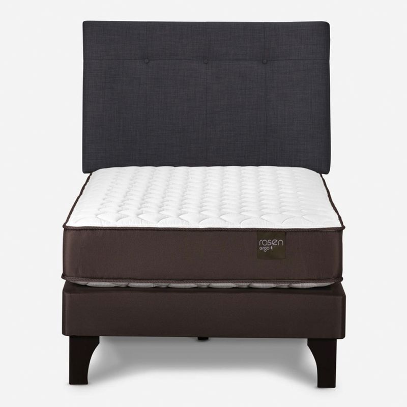 ROSEN - Cama Europea Ergo T 1.5 Plazas + Respaldo Rosen