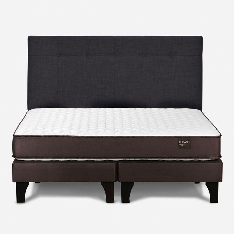 ROSEN - Cama Europea Ergo T 2 Plazas + Respaldo Rosen