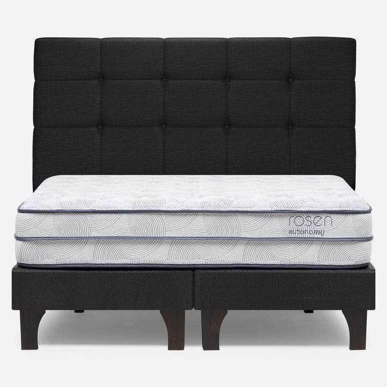 Cama Europea Autonomy Sky 2 Plazas x 2.00mt Base Dividida + Respaldo