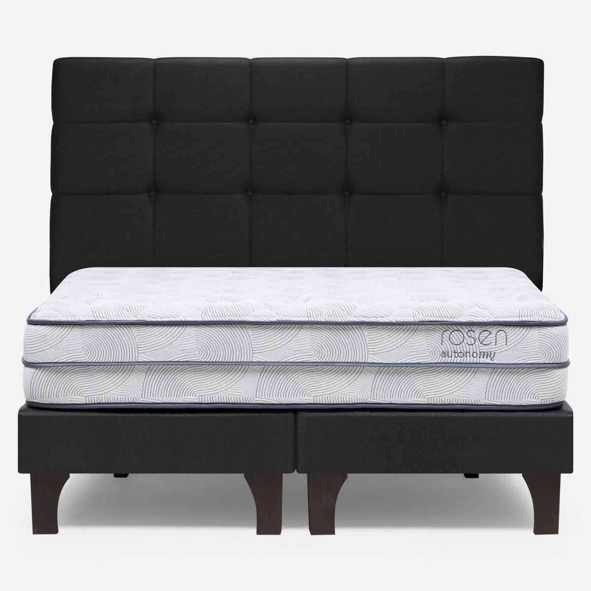 ROSEN - Cama Europea Autonomy Sky 2 Plazas x 2.00mt Base Dividida + Respaldo Rosen