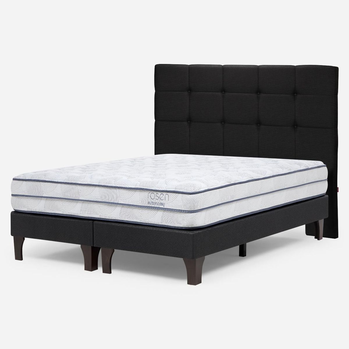 ROSEN - Cama Europea Autonomy Sky 2 Plazas x 2.00mt Base Dividida + Respaldo Rosen