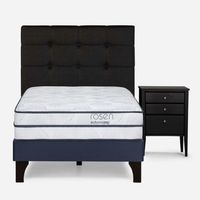 Camas Europeas Autonomy 1.5 Plazas + Respaldo + Velador