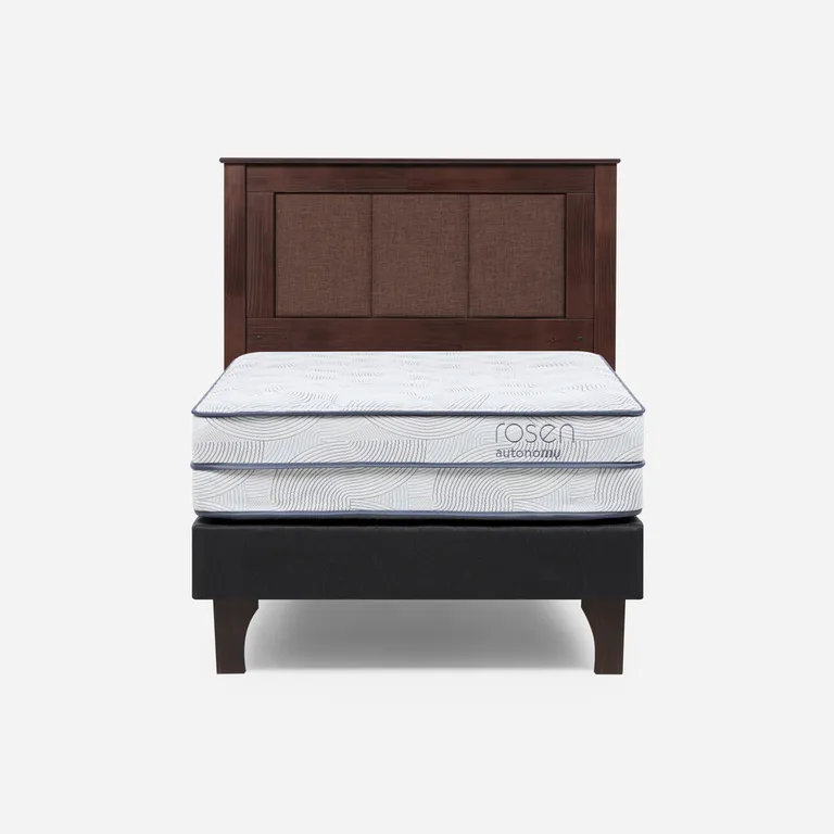ROSEN Cama Europea Autonomy Sky 1.5 Plazas x 2.00mt + Respaldo