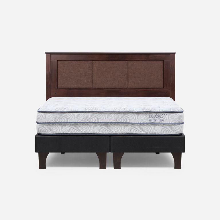 ROSEN Cama Europea Autonomy Sky 2 Plazas x 2.00mt Base Dividida + Respaldo