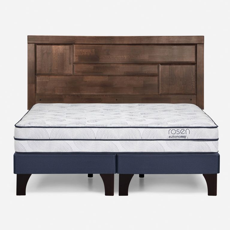 Cama Europea Autonomy Sky King x 2.00mt Base Dividida + Respaldo