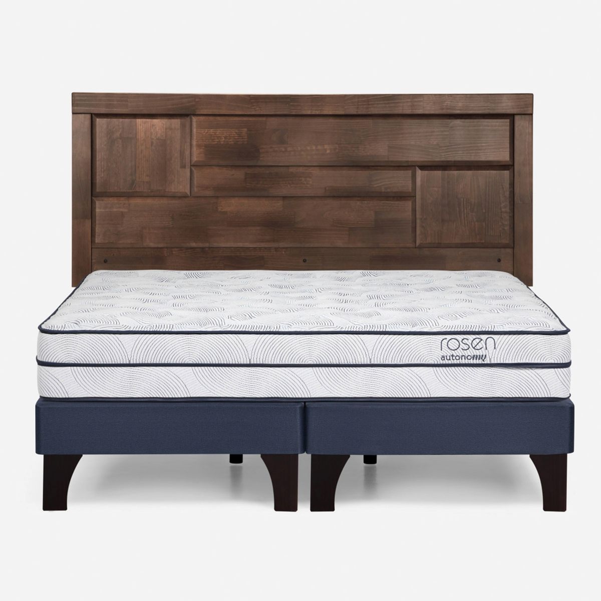 ROSEN - Cama Europea Autonomy Sky King x 2.00mt Base Dividida + Respaldo Rosen