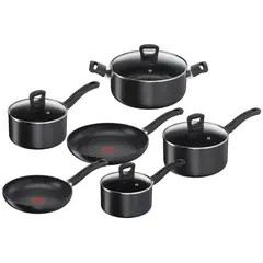 TEFAL - Batería de Cocina Antiadherente 10 Piezas Enhance
