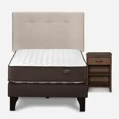 ROSEN - Cama Europea 1.5 Plaza Ergo + Respaldo