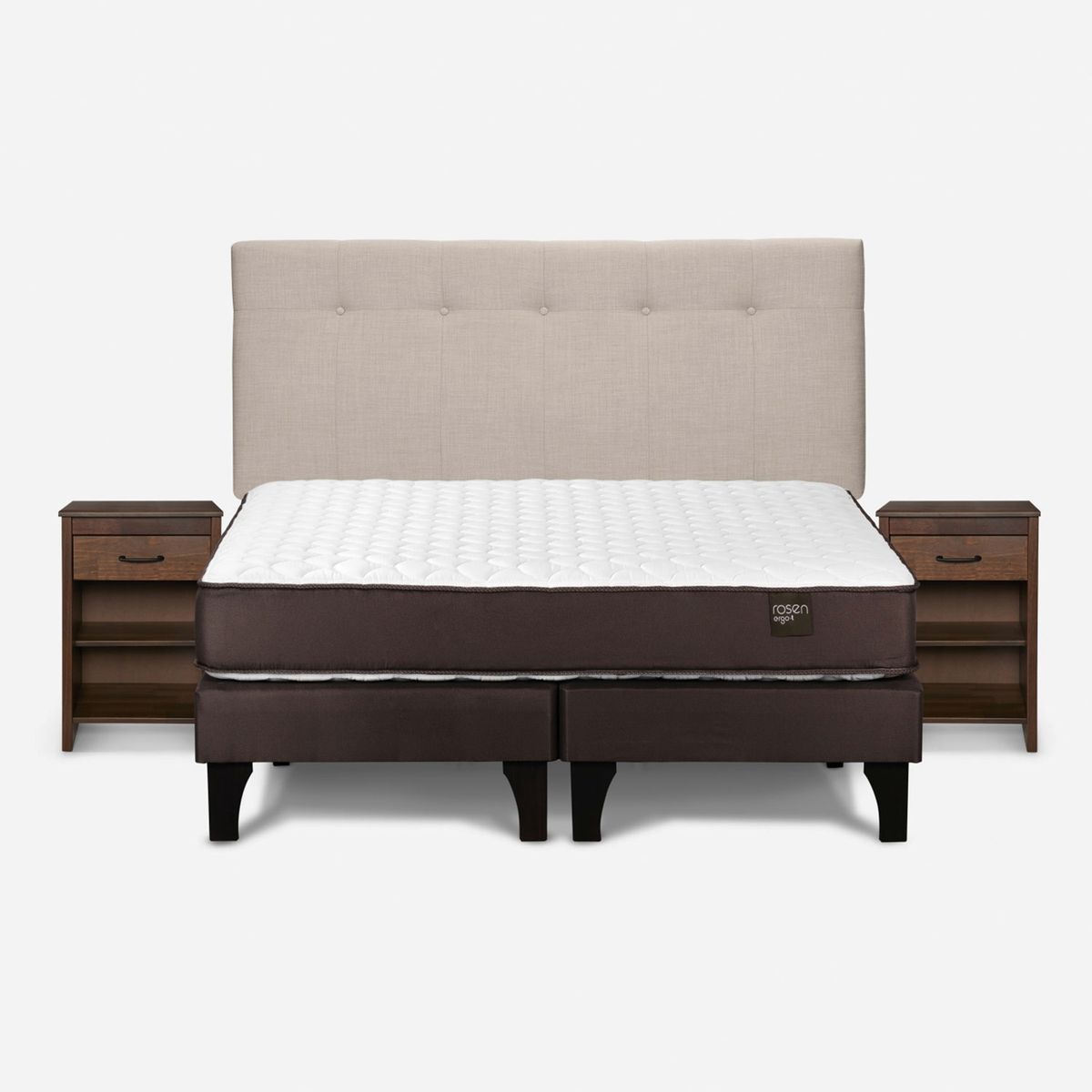 ROSEN - Cama Europea King Ergo Rosen + Respaldo