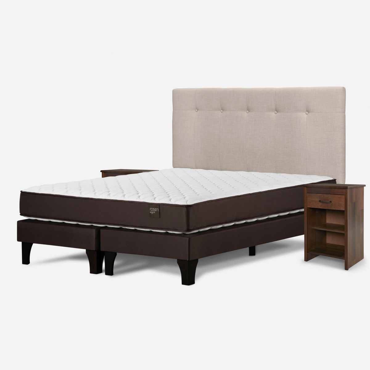 ROSEN - Cama Europea King Ergo Rosen + Respaldo
