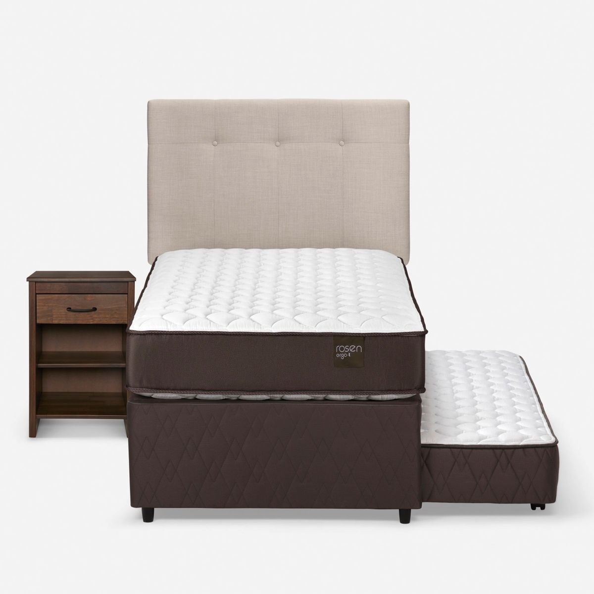 ROSEN - Cama Nido Ergo T 1.5 Plazas X 2.00Mt Rosen