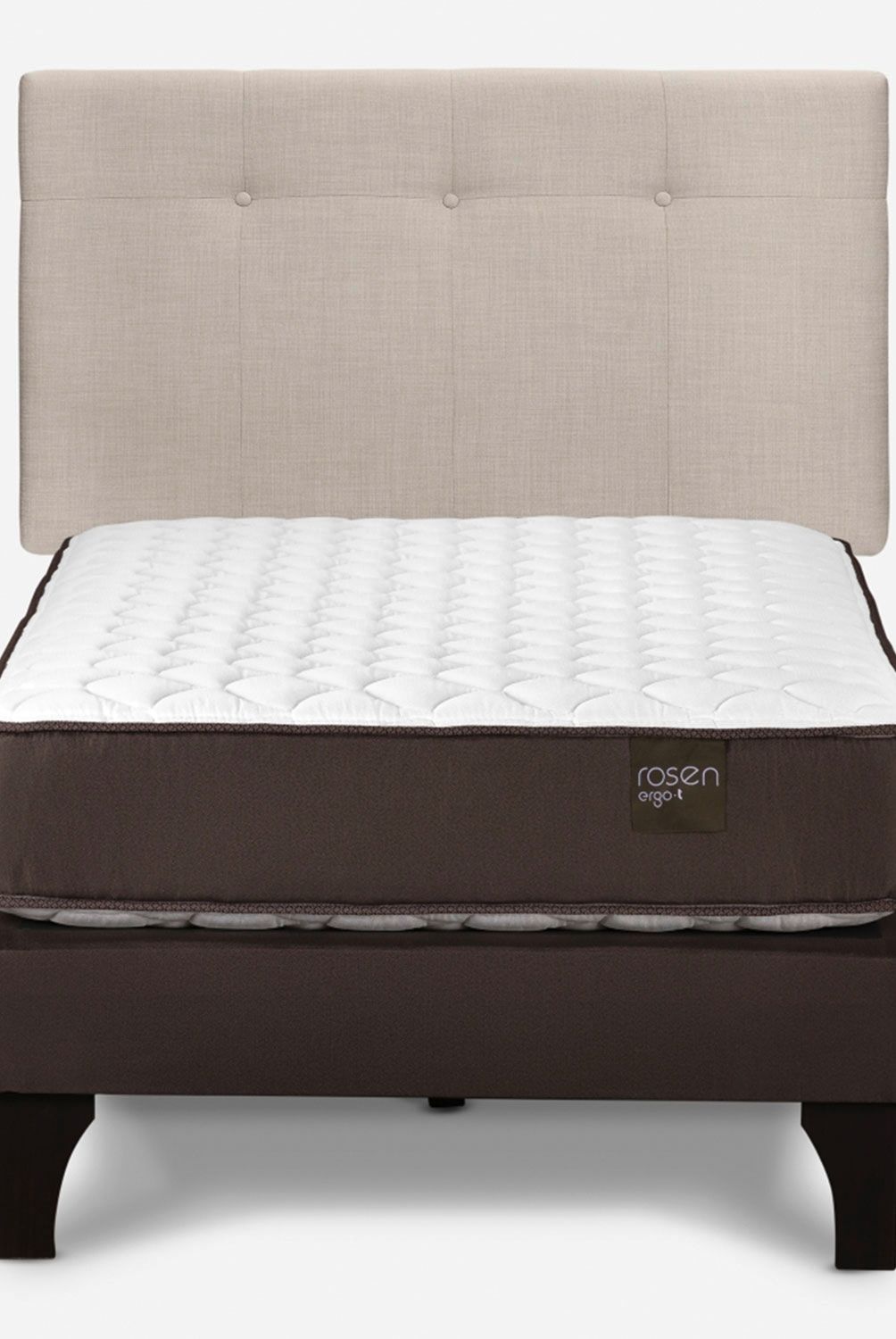 ROSEN - Cama Europea Ergo T 1 Plaza + Respaldo Rosen