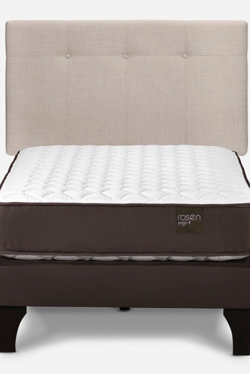 ROSEN - Cama Europea Ergo T 1.5 Plazas + Respaldo Rosen