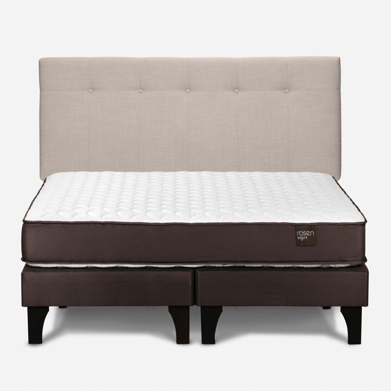 ROSEN - Cama Europea Ergo T King + Respaldo Rosen