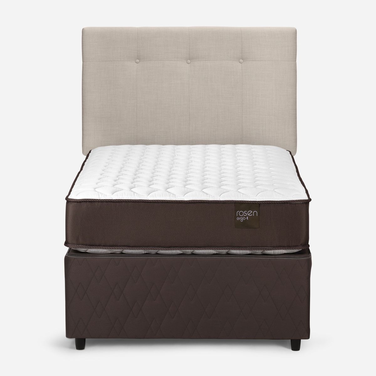 ROSEN - Diván New Ergo T 1.5 Plazas x 2.00 mt + Respaldo Rosen