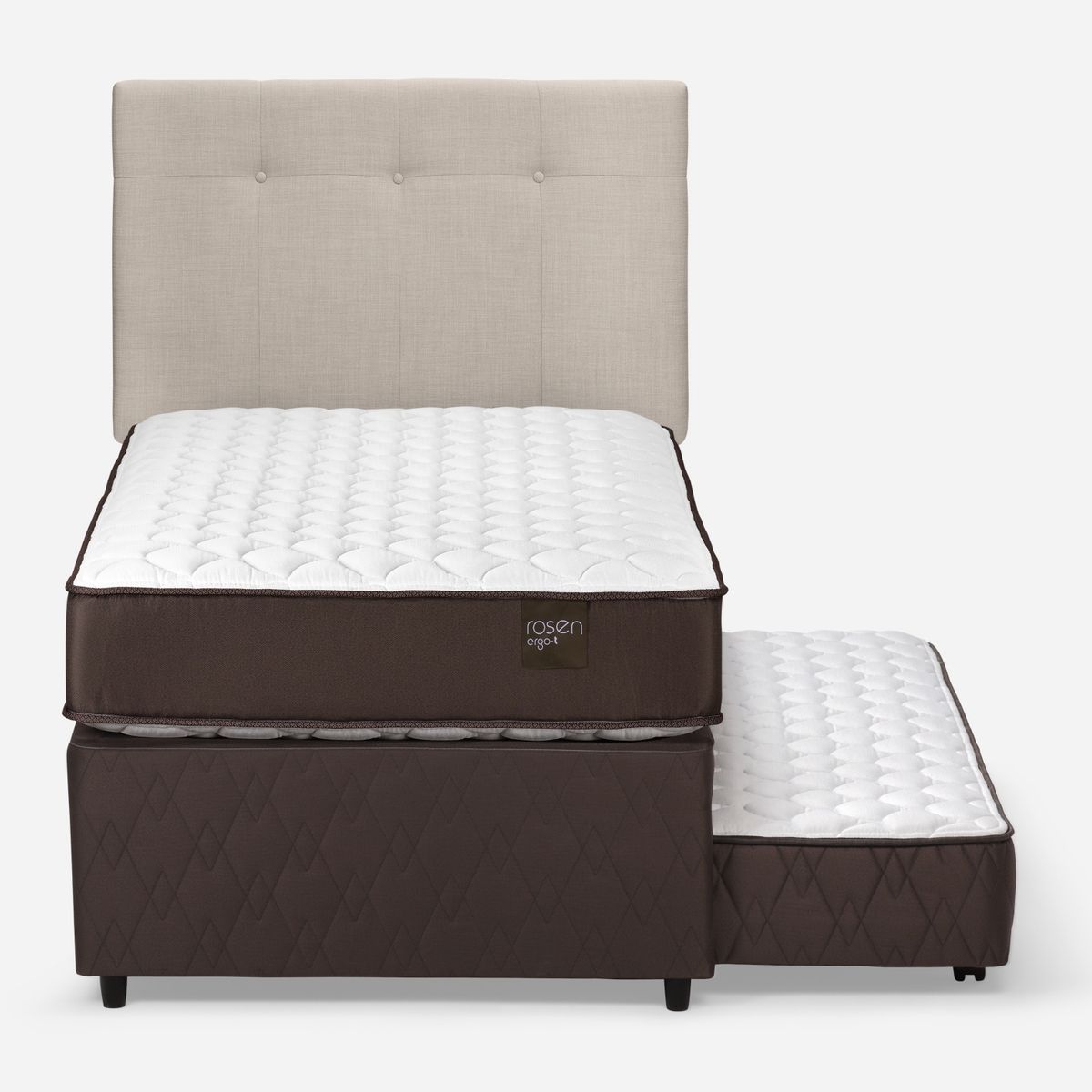ROSEN - Diván New Ergo T 1.5 Plazas x 2.00 mt + Respaldo Rosen