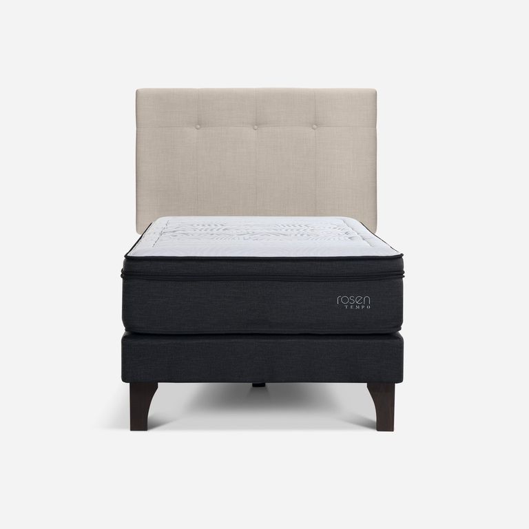 Cama Europea Tempo 1.5 Plazas x 2.00mt + Respaldo