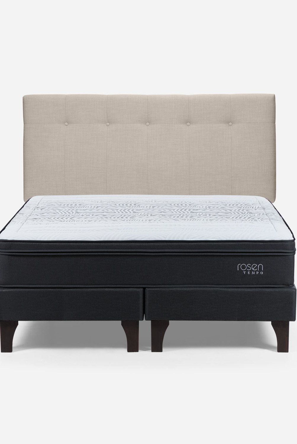 ROSEN - Cama Europea Tempo King + Respaldo Rosen