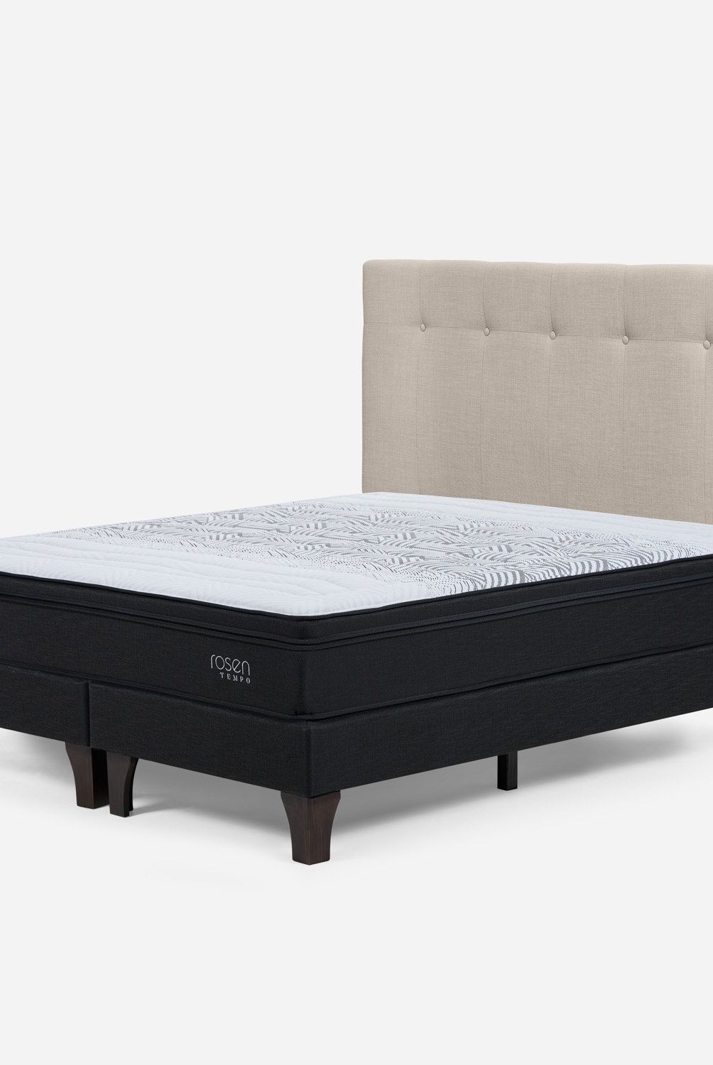 ROSEN - Cama Europea Tempo King + Respaldo Rosen