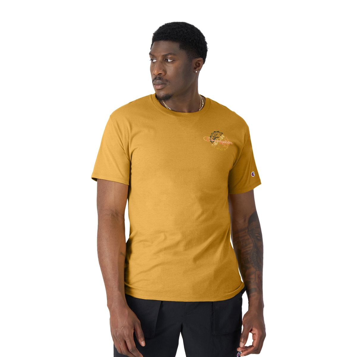 CHAMPION - Polera Manga Corta Algodón Hombre Champion