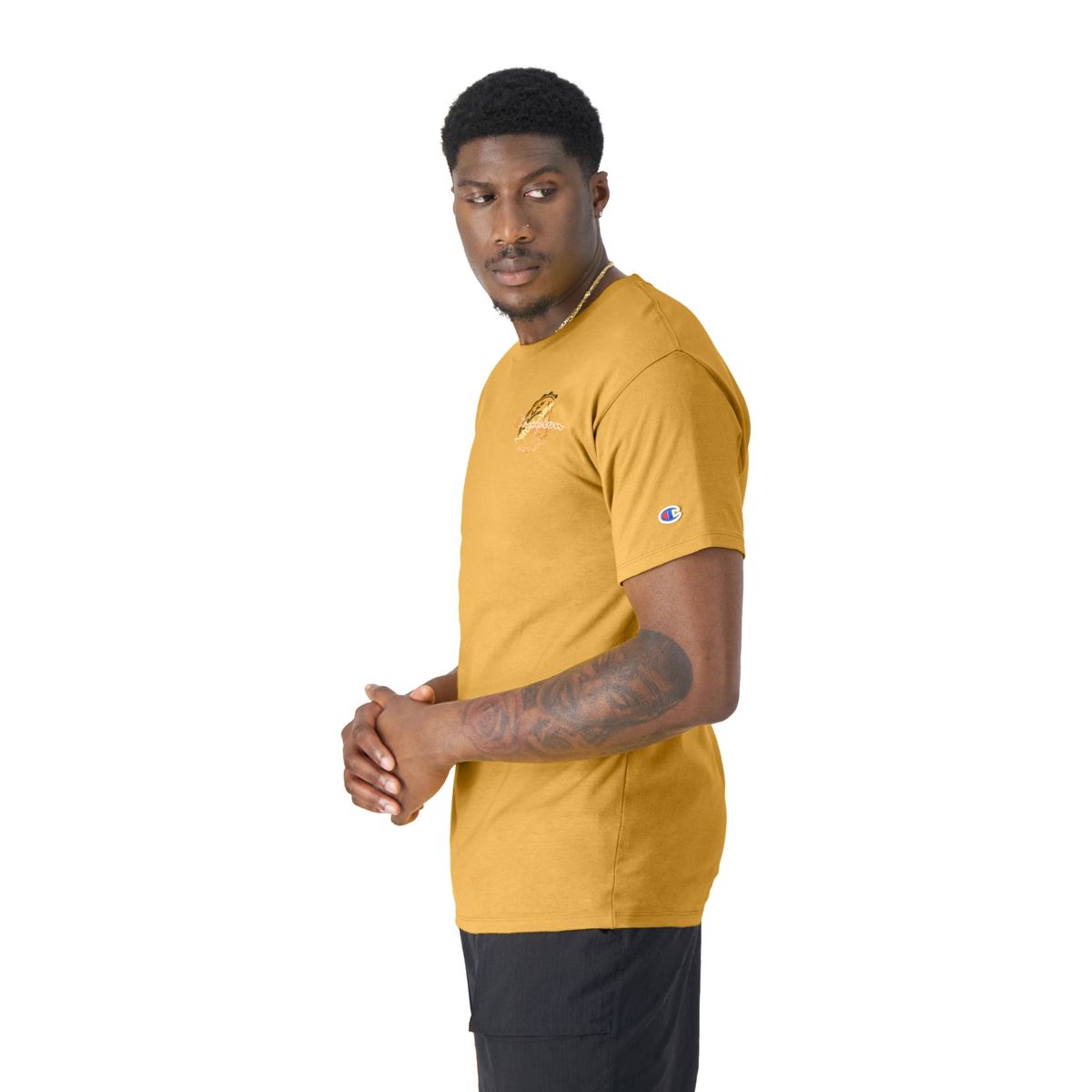 CHAMPION - Polera Manga Corta Algodón Hombre Champion