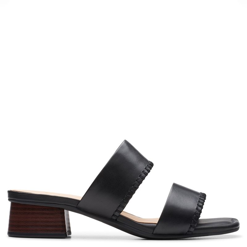 CLARKS - Sandalia Mujer Cuero Negro Clarks